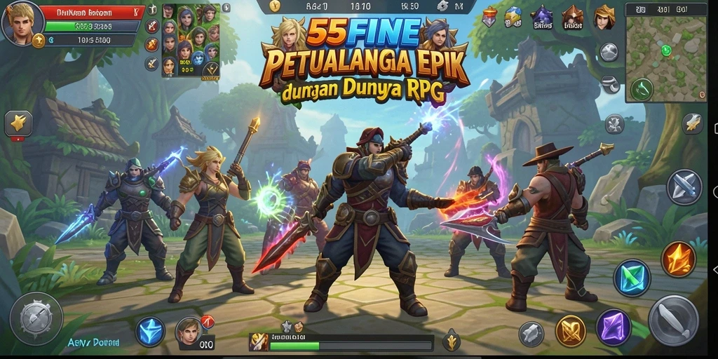 Gameplay seru dan mendebarkan di 55FIVE.