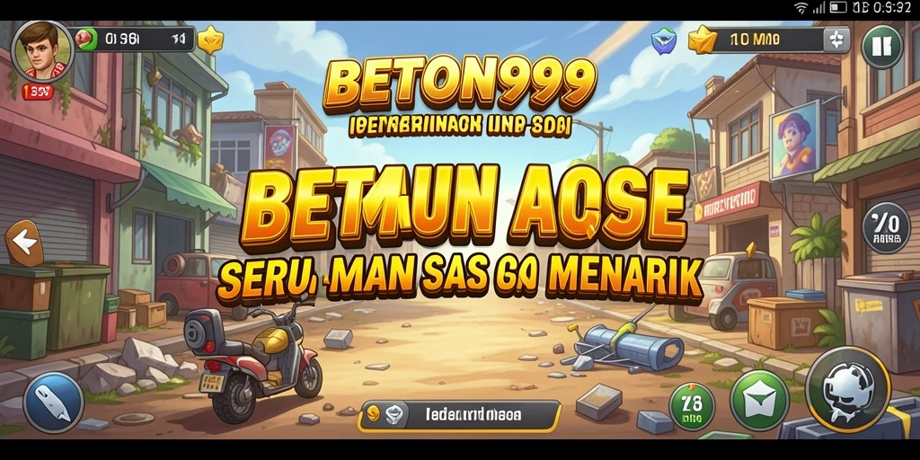 Tampilan gameplay seru dari BETON999 yang menakjubkan.