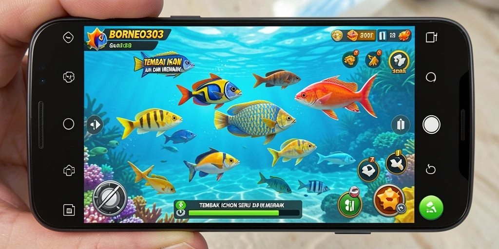 Tampilan gameplay Tembak Ikan yang menakjubkan.