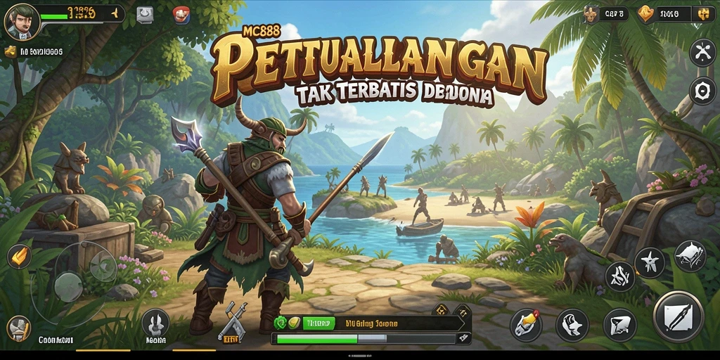 Tampilan gameplay menarik di dunia terbuka MC888.