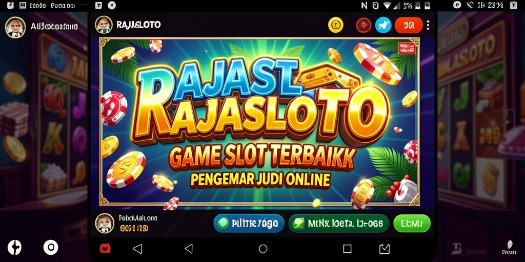 Tampilan menarik dari gameplay RAJASLOTO yang memberikan keseruan bermain slot.