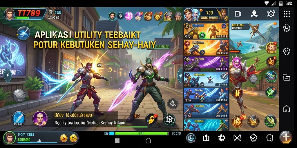 Tampilan utama TT789 dengan fitur-fitur Utility yang menarik.